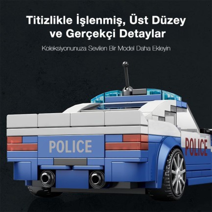 Reobrix Police Car BMW 667 Brick Yapım Seti - Thumbnail