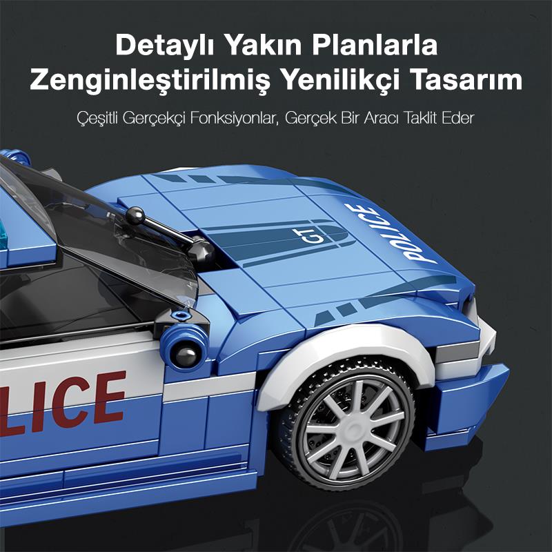 Reobrix Police Car BMW 667 Brick Yapım Seti