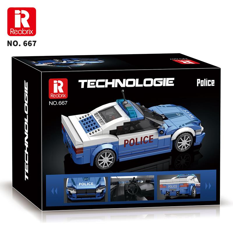 Reobrix Police Car BMW 667 Brick Yapım Seti