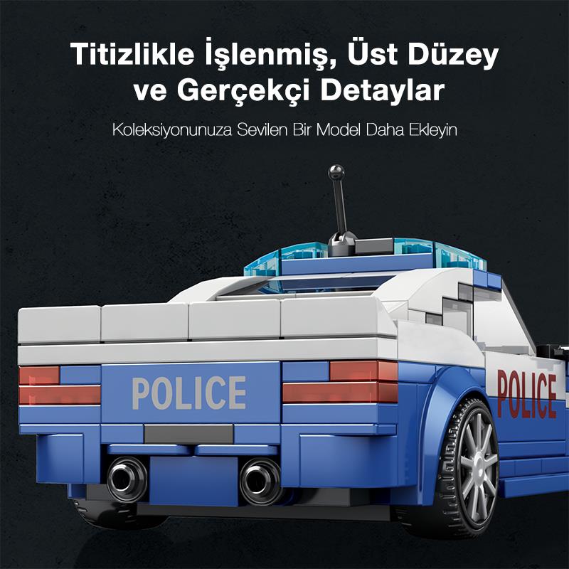 Reobrix Police Car BMW 667 Brick Yapım Seti