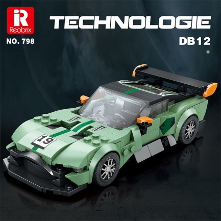 Reobrix Race Car Aston Martin DB12 798 Brick Yapım Seti - Thumbnail