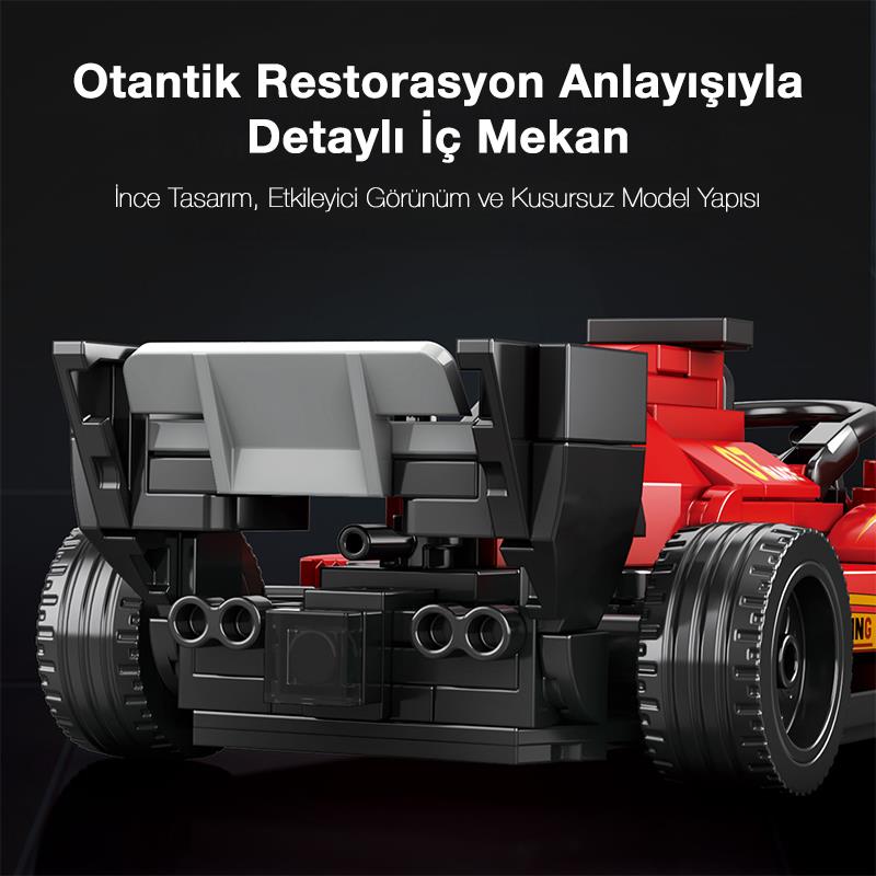 Reobrix Race Car Ferrari F1 663 Brick Yapım Seti