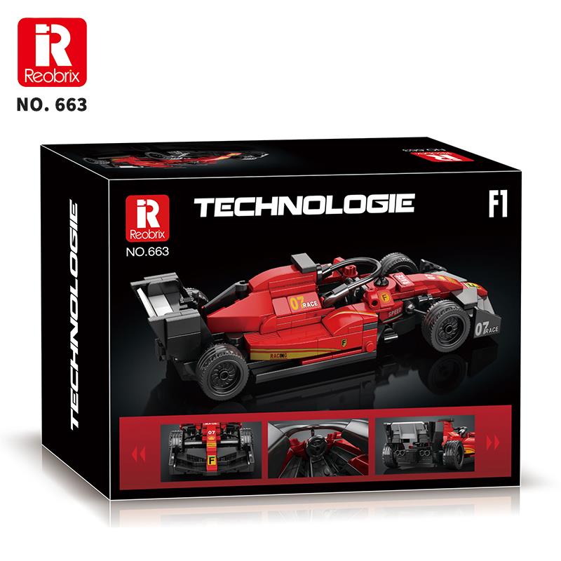 Reobrix Race Car Ferrari F1 663 Brick Yapım Seti