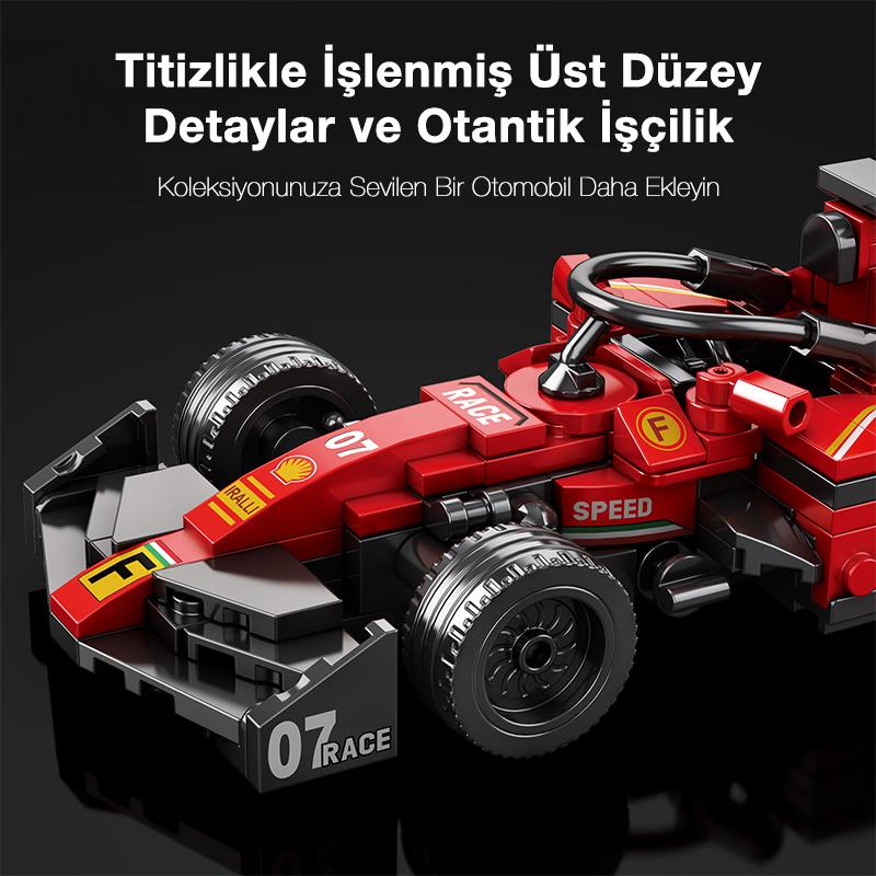 Reobrix Technic 663 Ferrari Formula F1 Yarış Arabası Yaratıcı Yapı Blok Seti Building Blocks - 245 Parça