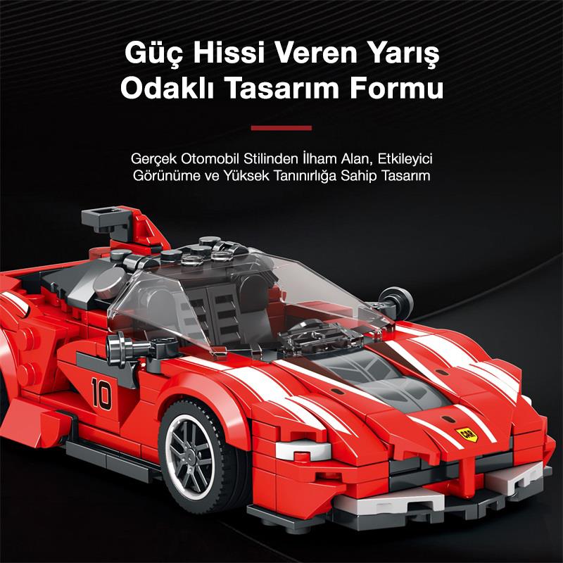 Reobrix Race Car Ferrari FXX K 686 Brick Yapım Seti