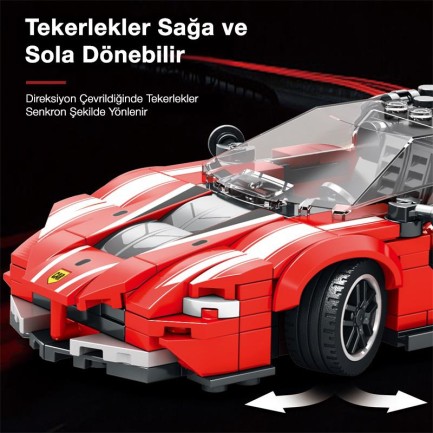 Reobrix Race Car Ferrari FXX K 686 Brick Yapım Seti - Thumbnail