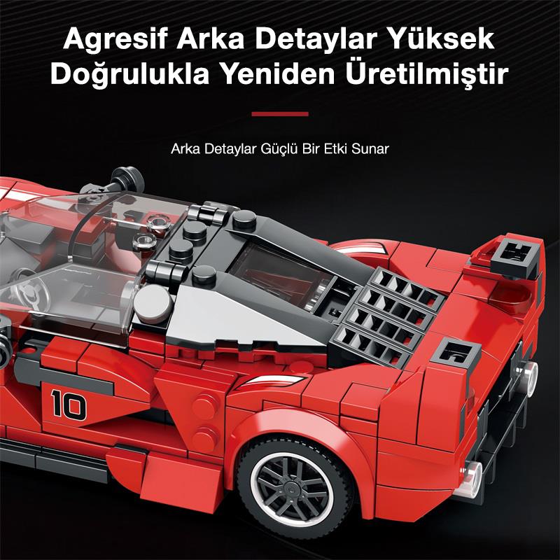 Reobrix Race Car Ferrari FXX K 686 Brick Yapım Seti