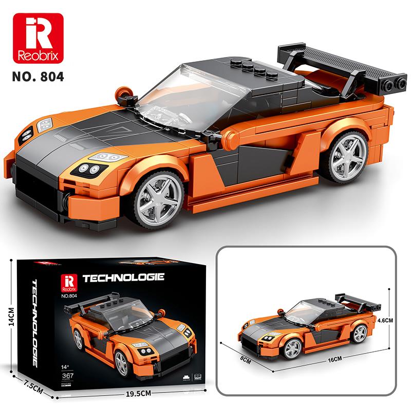 Reobrix Race Car Mazda RX-7 804 Brick Yapım Seti