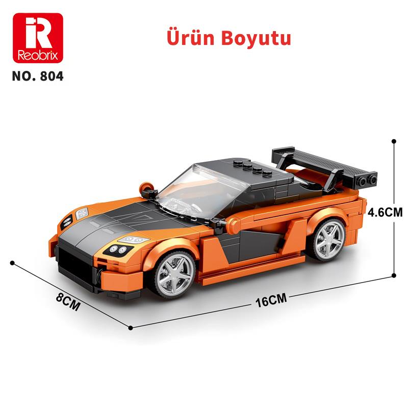 Reobrix Creator 804 Mazda RX-7 Spor Araba Yaratıcı Yapı Blok Seti Building Blocks - 367 Parça