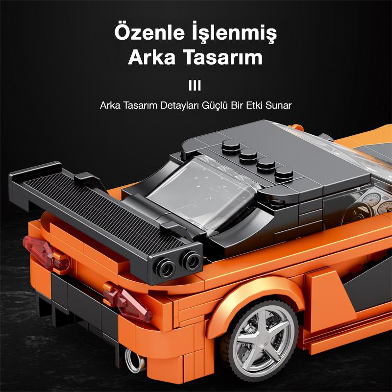 Reobrix Creator 804 Mazda RX-7 Spor Araba Yaratıcı Yapı Blok Seti Building Blocks - 367 Parça