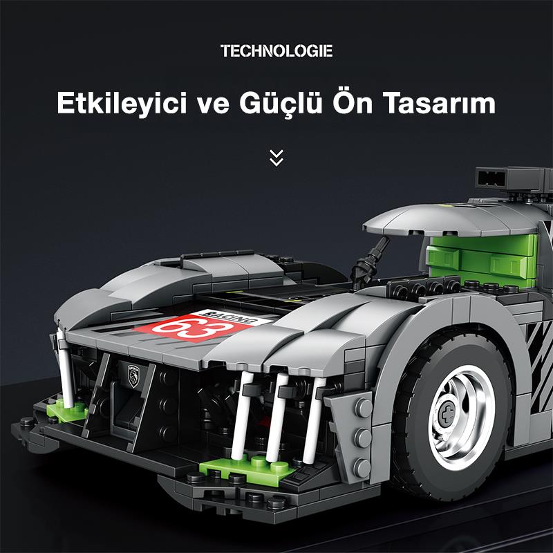 Reobrix Race Car Peugeot 9X8 11031 Brick Yapım Seti