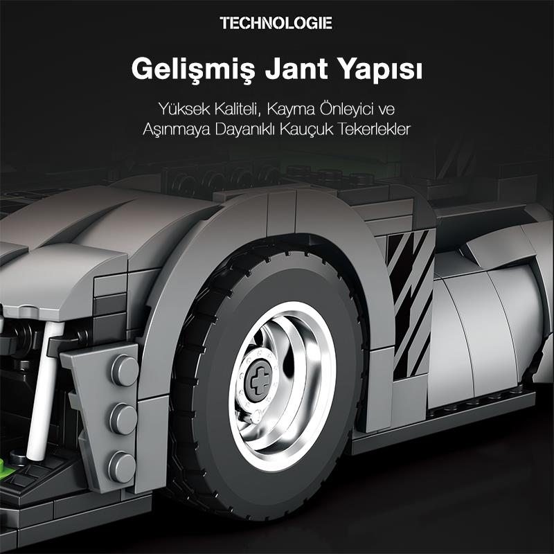 Reobrix Creator 11031 Peugeot 9X8 Araba Yaratıcı Yapı Blok Seti Building Blocks - 1338 Parça