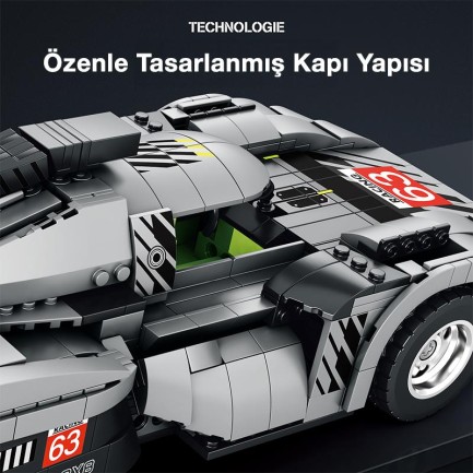 Reobrix Creator 11031 Peugeot 9X8 Araba Yaratıcı Yapı Blok Seti Building Blocks - 1338 Parça - Thumbnail