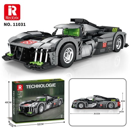 Reobrix Creator 11031 Peugeot 9X8 Araba Yaratıcı Yapı Blok Seti Building Blocks - 1338 Parça - Thumbnail