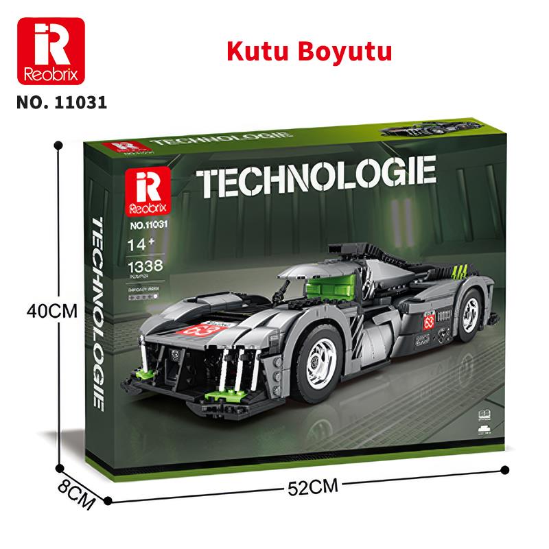 Reobrix Creator 11031 Peugeot 9X8 Araba Yaratıcı Yapı Blok Seti Building Blocks - 1338 Parça