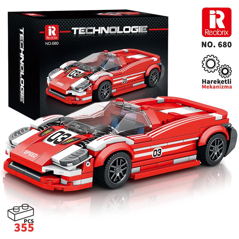 Reobrix Creator 680 Porsche 917 Living Legend Spor Araba Yaratıcı Yapı Blok Seti Building Blocks - 355 Parça