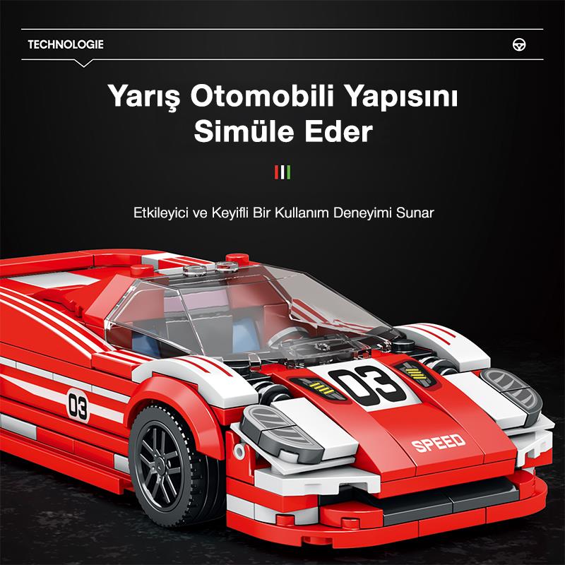Reobrix Creator 680 Porsche 917 Living Legend Spor Araba Yaratıcı Yapı Blok Seti Building Blocks - 355 Parça
