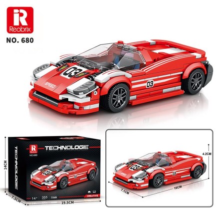Reobrix Creator 680 Porsche 917 Living Legend Spor Araba Yaratıcı Yapı Blok Seti Building Blocks - 355 Parça - Thumbnail