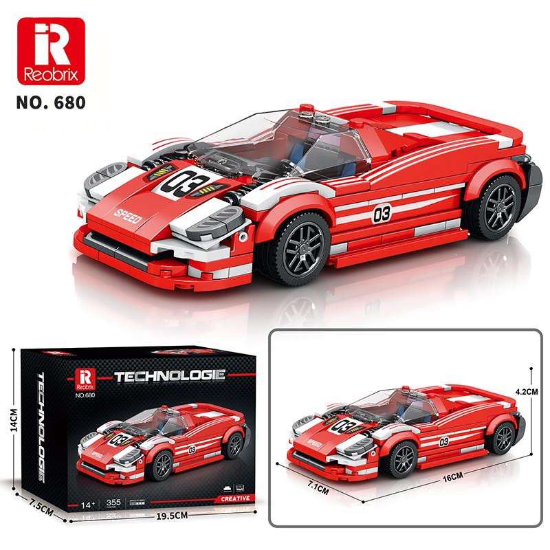 Reobrix Creator 680 Porsche 917 Living Legend Spor Araba Yaratıcı Yapı Blok Seti Building Blocks - 355 Parça
