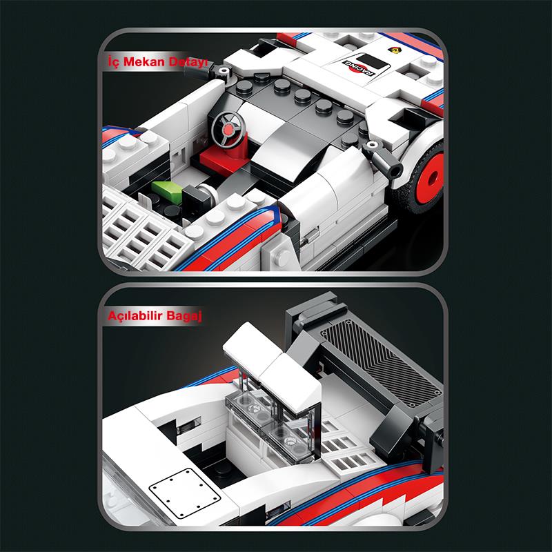 Reobrix Creator 792 Porsche 935 Spor Araba Yaratıcı Yapı Blok Seti Building Blocks - 346 Parça