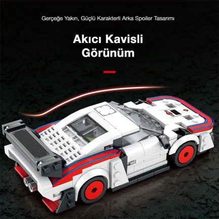 Reobrix Creator 792 Porsche 935 Spor Araba Yaratıcı Yapı Blok Seti Building Blocks - 346 Parça - Thumbnail