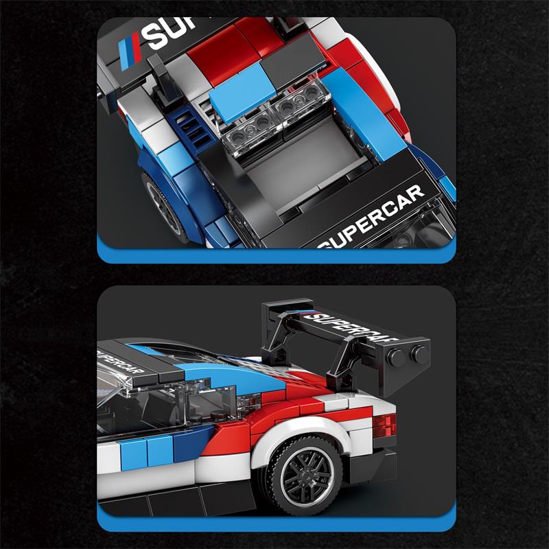 Reobrix Creator 672 BMW M4 GT3 Spor Araba Yaratıcı Yapı Blok Seti Building Blocks - 385 Parça