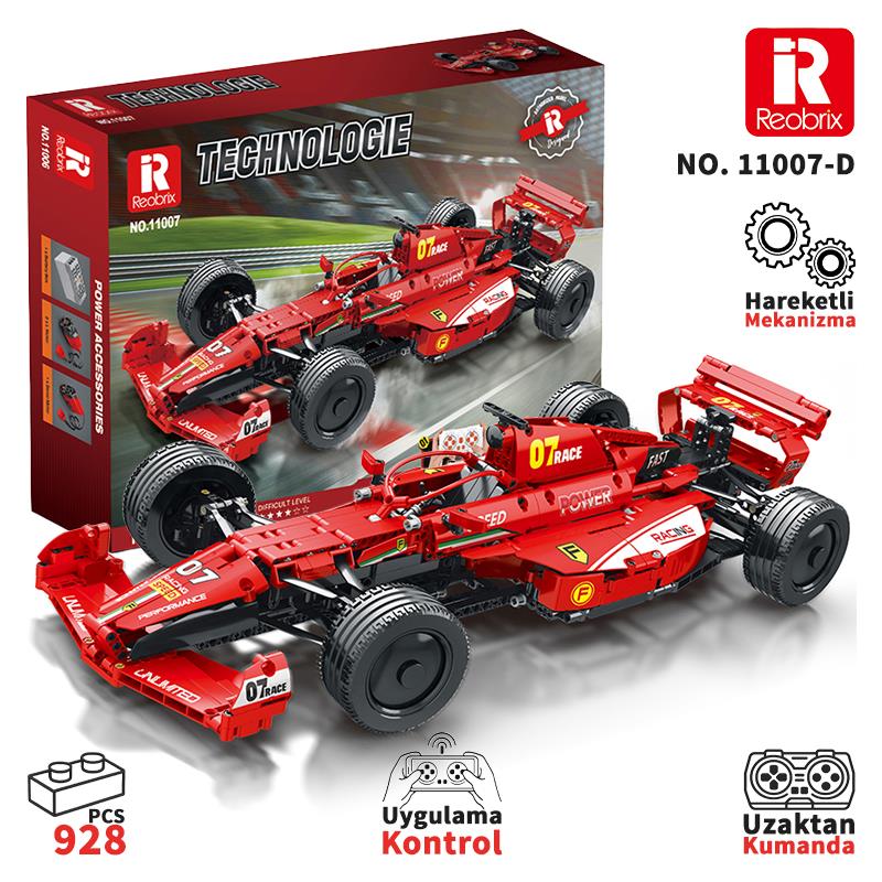 Reobrix Racing Car Dynamic Edition Ferrari F1 11007-D Brick Yapım Seti