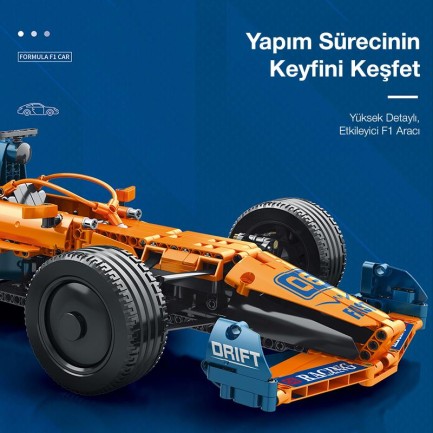 Reobrix Technic 11006-D McLaren Formula F1 Araba Kumanda&Motor Yaratıcı Yapı Blok Seti Building Blocks - 928 Parça - Thumbnail