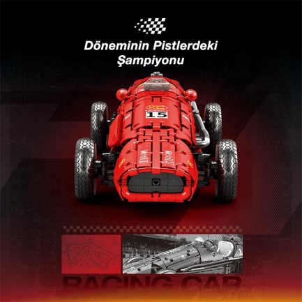 Reobrix Technic 11038 Ferrari 500 F2 Araba Yaratıcı Yapı Blok Seti Building Blocks - 1809 Parça - Thumbnail