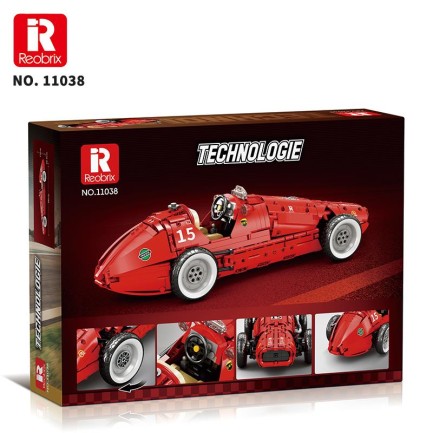 Reobrix Technic 11038 Ferrari 500 F2 Araba Yaratıcı Yapı Blok Seti Building Blocks - 1809 Parça - Thumbnail