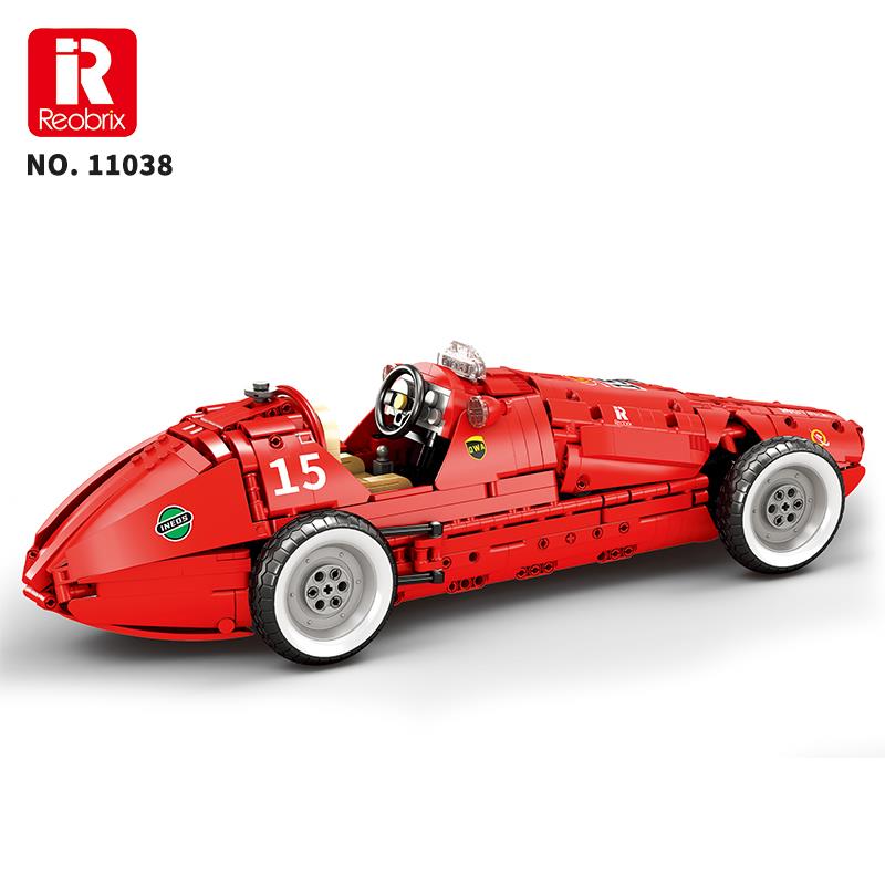 Reobrix Technic 11038 Ferrari 500 F2 Araba Yaratıcı Yapı Blok Seti Building Blocks - 1809 Parça