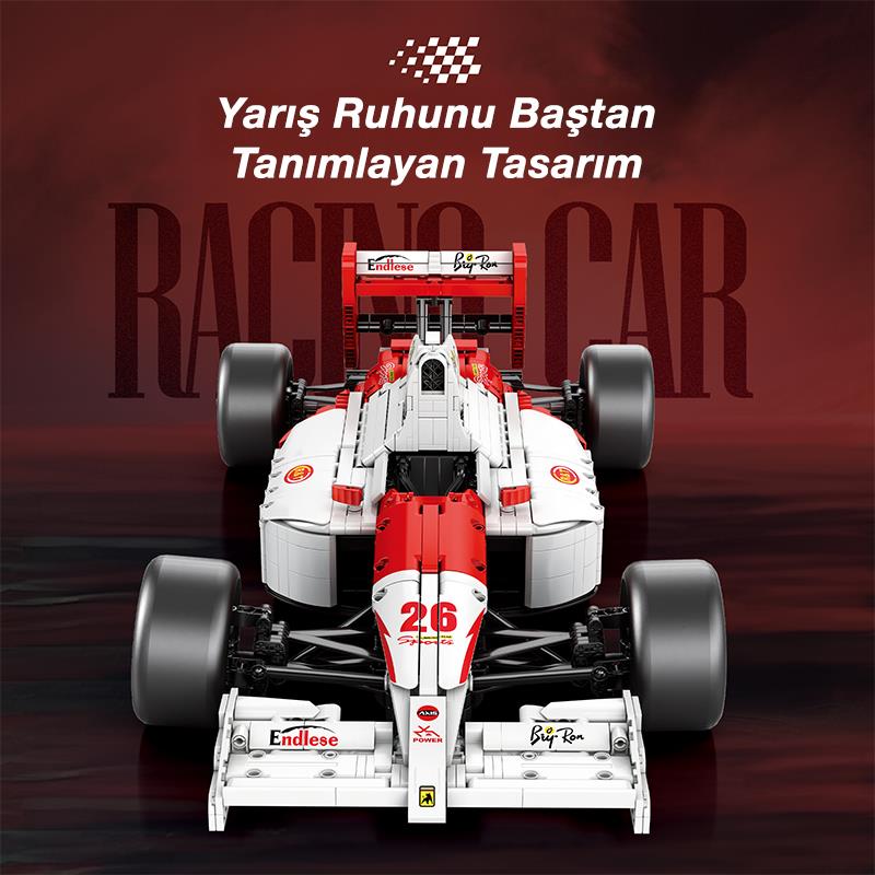 Reobrix Technic 11039 1/8 McLaren Formula 1 Araba Yaratıcı Yapı Blok Seti Building Blocks -2800Parça