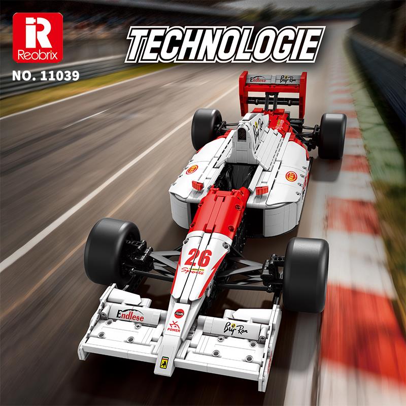 Reobrix Technic 11039 1/8 McLaren Formula 1 Araba Yaratıcı Yapı Blok Seti Building Blocks -2800Parça