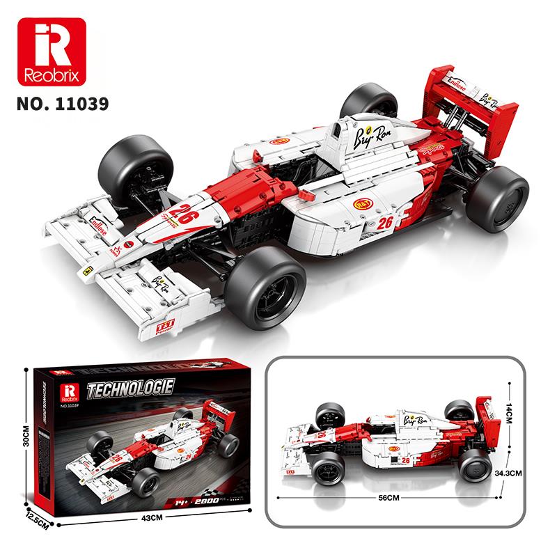 Reobrix Technic 11039 1/8 McLaren Formula 1 Araba Yaratıcı Yapı Blok Seti Building Blocks -2800Parça