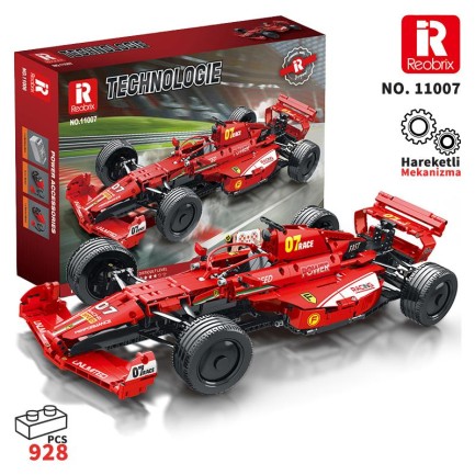 Reobrix - Reobrix Racing Car Static Edition Ferrari F1 11007 Brick Yapım Seti
