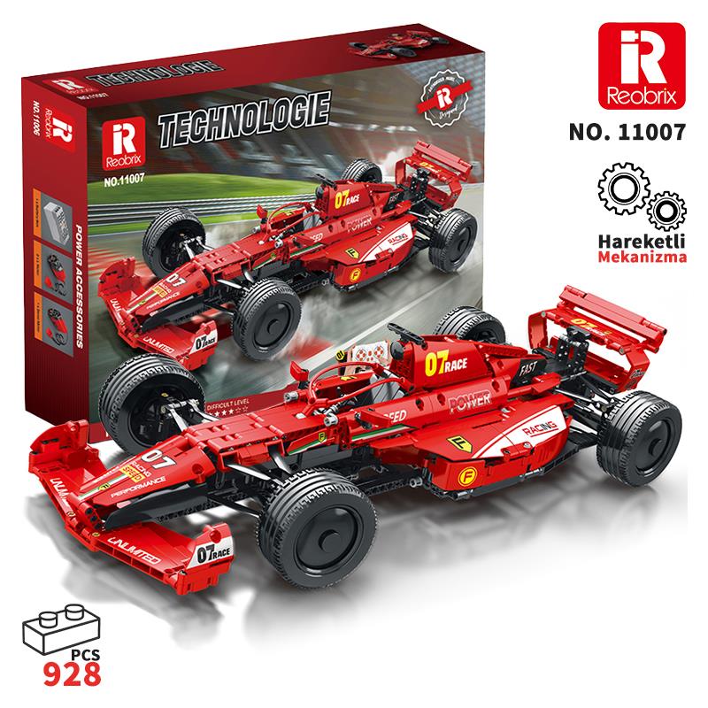 Reobrix Racing Car Static Edition Ferrari F1 11007 Brick Yapım Seti