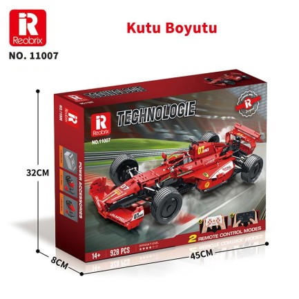 Reobrix Racing Car Static Edition Ferrari F1 11007 Brick Yapım Seti - Thumbnail