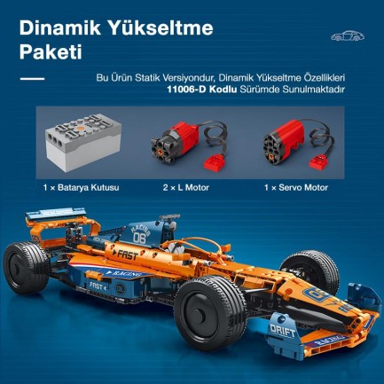 Reobrix Technic 11006 McLaren Formula F1 Araba Yaratıcı Yapı Blok Seti Building Blocks - 928 Parça - Thumbnail