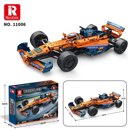 Reobrix Technic 11006 McLaren Formula F1 Araba Yaratıcı Yapı Blok Seti Building Blocks - 928 Parça - Thumbnail