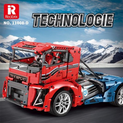 Reobrix Technic 11008 RC Tır Kamyonet Kumandalı&Motorlu Yaratıcı Yapı Blok Seti Building Blocks - 2116 Parça - Thumbnail