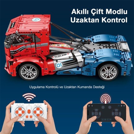 Reobrix Technic 11008 RC Tır Kamyonet Kumandalı&Motorlu Yaratıcı Yapı Blok Seti Building Blocks - 2116 Parça - Thumbnail