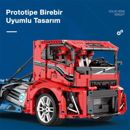 Reobrix Technic 11008 RC Tır Kamyonet Kumandalı&Motorlu Yaratıcı Yapı Blok Seti Building Blocks - 2116 Parça - Thumbnail