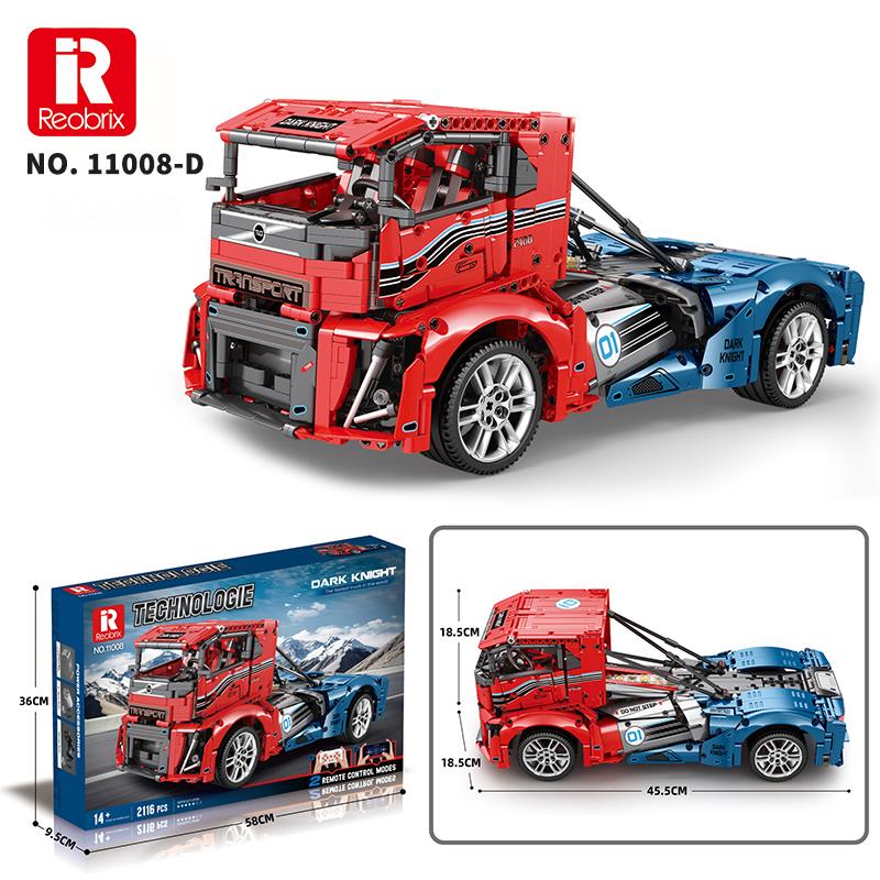 Reobrix Technic 11008 RC Tır Kamyonet Kumandalı&Motorlu Yaratıcı Yapı Blok Seti Building Blocks - 2116 Parça