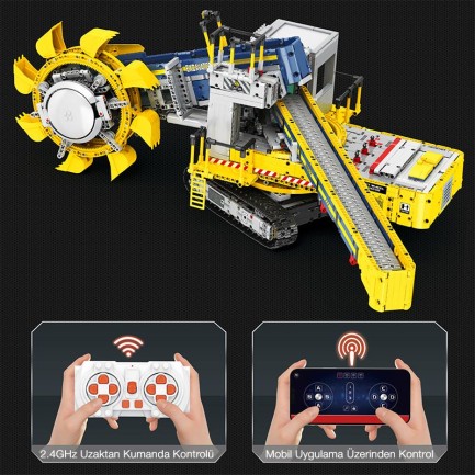 Reobrix Technic 22017 Kepçeli Ekskavatör Kumandalı&Motorlu Yapı Blok Seti Building (Bucket Wheel Excavator)-3188Parça - Thumbnail