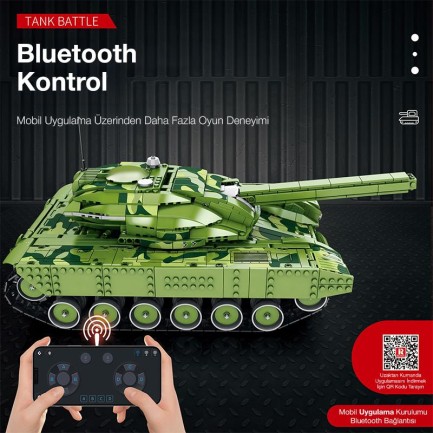 Reobrix 55026 Tank Battle Goliath VII Kumanda&Motor Yaratıcı Yapı Blok Seti Building Blocks -1516 Parça - Thumbnail