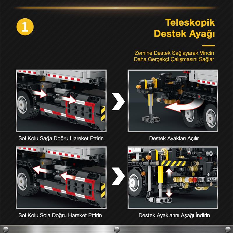Reobrix RC Crane 22011 Brick Yapım Seti