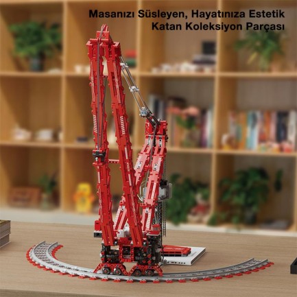 Reobrix Technic 22029 RC Vinç Kumandalı|*|Motorlu Yaratıcı Yapı Blok Seti Building Blocks SK6000 Crane- 1196 Parça - Thumbnail