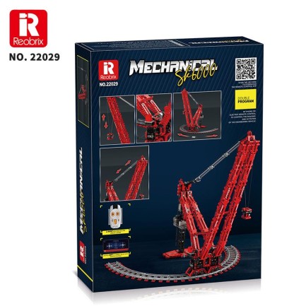 Reobrix Technic 22029 RC Vinç Kumandalı|*|Motorlu Yaratıcı Yapı Blok Seti Building Blocks SK6000 Crane- 1196 Parça - Thumbnail