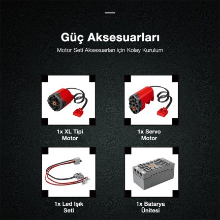 Reobrix Technic 22016 Çöp Yükleme Kamyonu (Ship Loading Truck) Kumanda&Motor Yaratıcı Yapı Blok Seti Building Blocks - 1918 Parça - Thumbnail