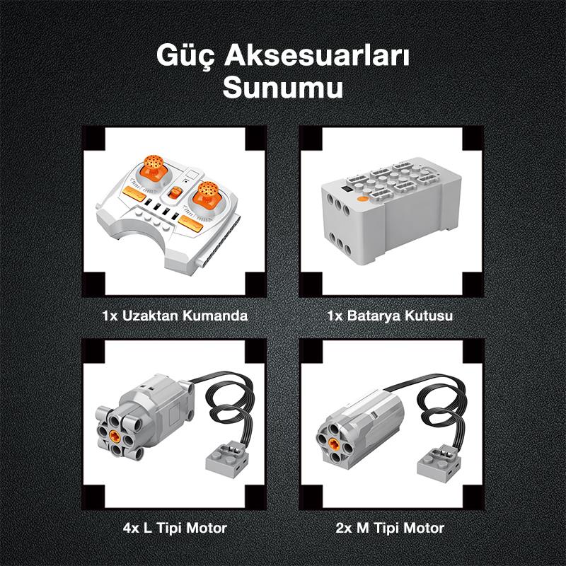 Reobrix RC Electric Shovel Excavator 22014 Brick Yapım Seti